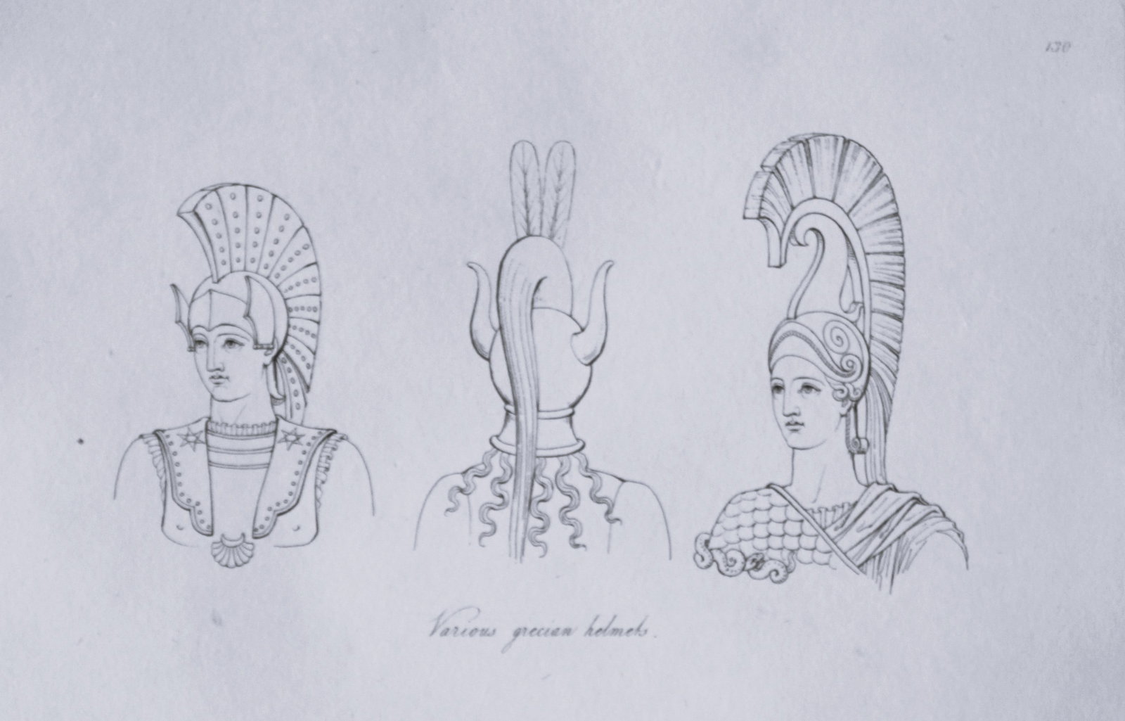 Thomas Hope - Greek helmets 1812 (1 of 2)