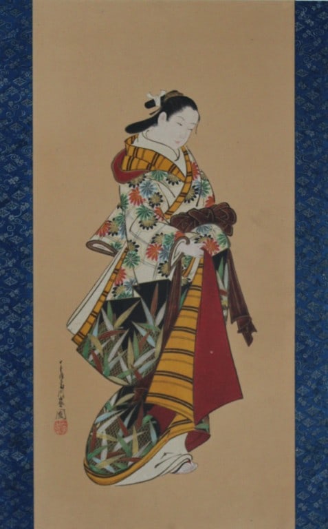 George A Audsley - The Ornamental Arts of Japan 1882: This beautiful chromolithographic print is from The Ornamental Arts of Japan by George Ashdown Audsley. 1st edition, published by Sampson Low, Marston, Searle, & Rivington, London 1882-4, This grand w