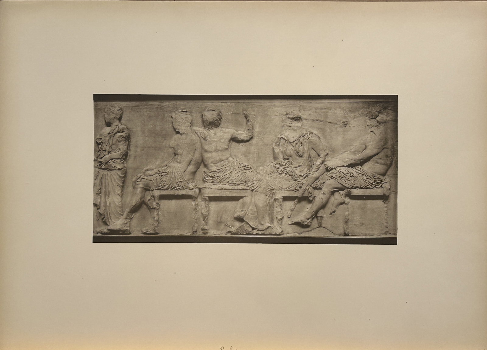 Albert Frisch - East Frieze of Parthenon, Greece 1883: This phototype print by Albert Frisch is from Selections from Ancient Sculpture by Lucy M. Mitchell.Published by Kegan Paul Trench & Co, London 1883.This work was a supplement to A History of Ancient 