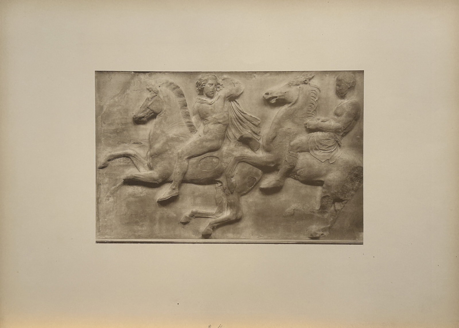 Albert Frisch - West Frieze of Parthenon, Greece 1883 (1 of 1)