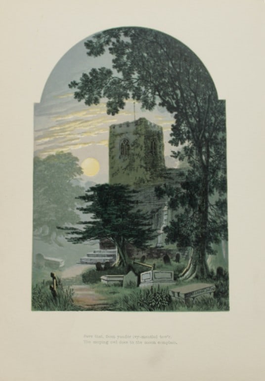 AF Lydon - Elegy Written in a Country Churchyard (Gray) from Gems from the Poets 1860: AF Lydon - Elegy Written in a Country Churchyard (Gray) from Gems from the Poets 1860