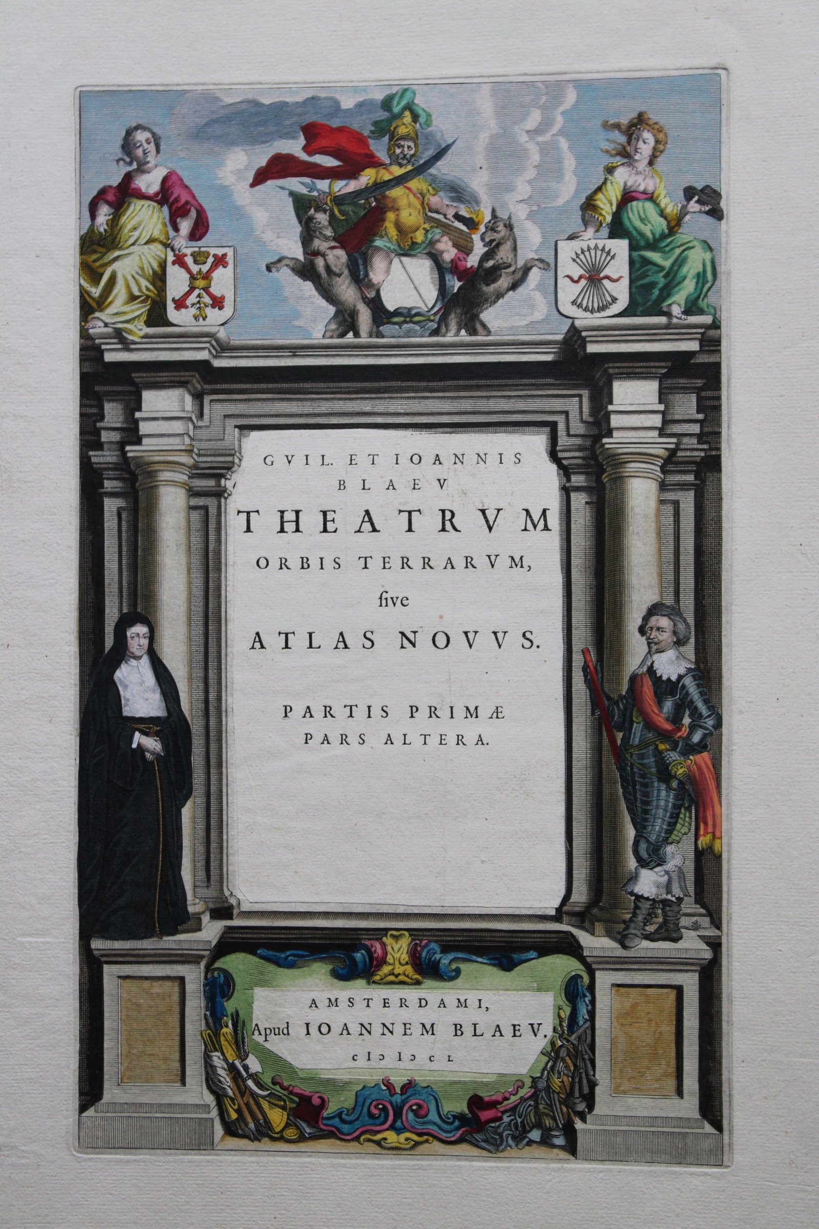 Novus Atlas - title page by Joannem Blaeu 1650 (1 of 2)