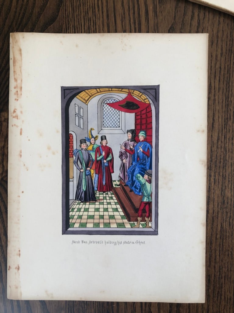 HN Humphreys - Original print from Illuminated Illutrations of Froissart 1844 (1 of 1)
