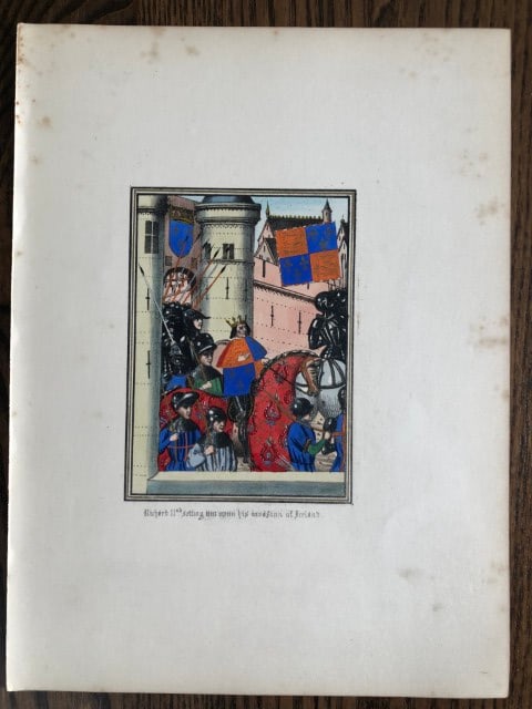 HN Humphreys - Original print from Illuminated Illutrations of Froissart 1844 (1 of 1)