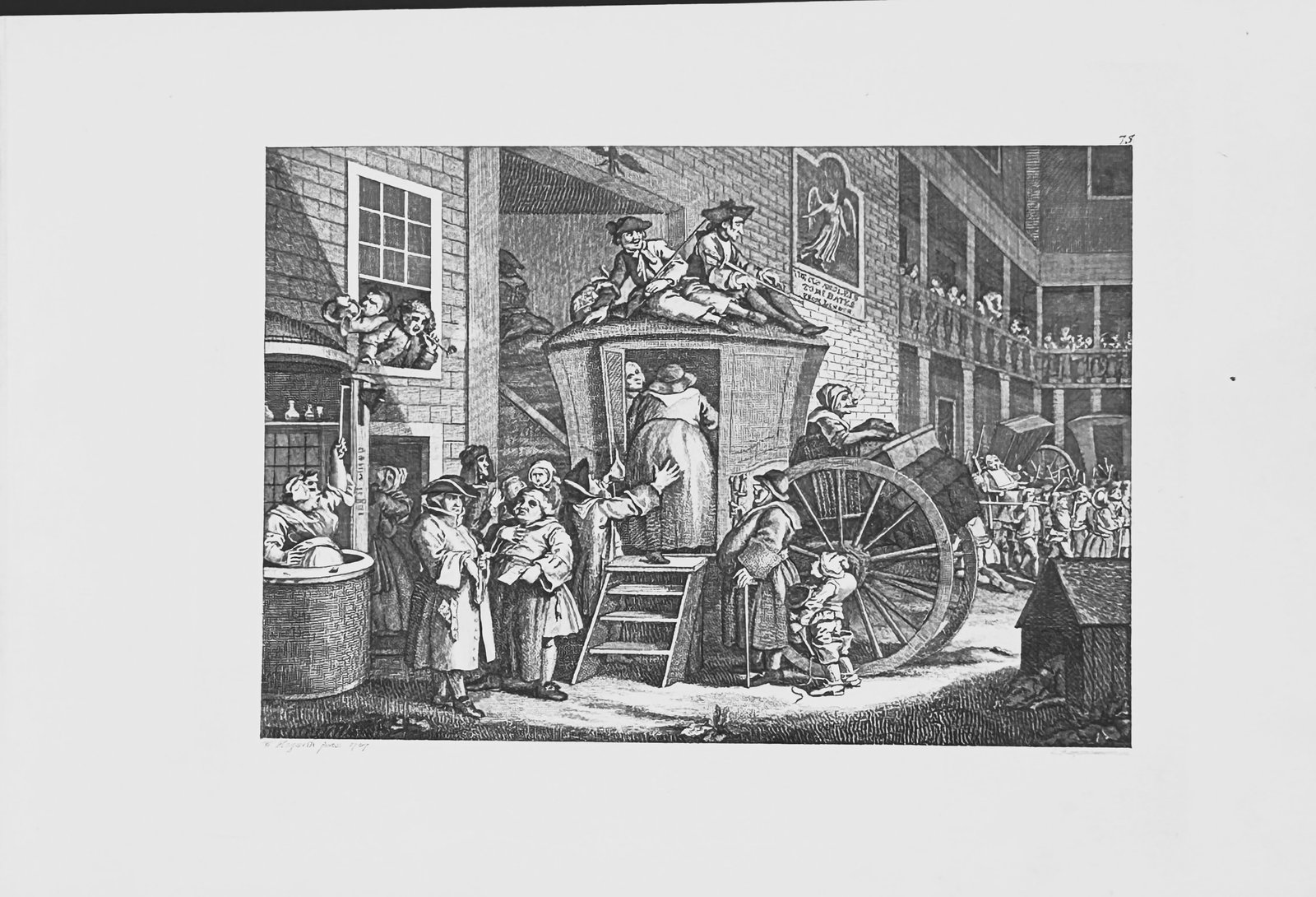 W Hogarth - Country Inn & Midnight Conversation by Riepenhausen 1820 (1 of 4)