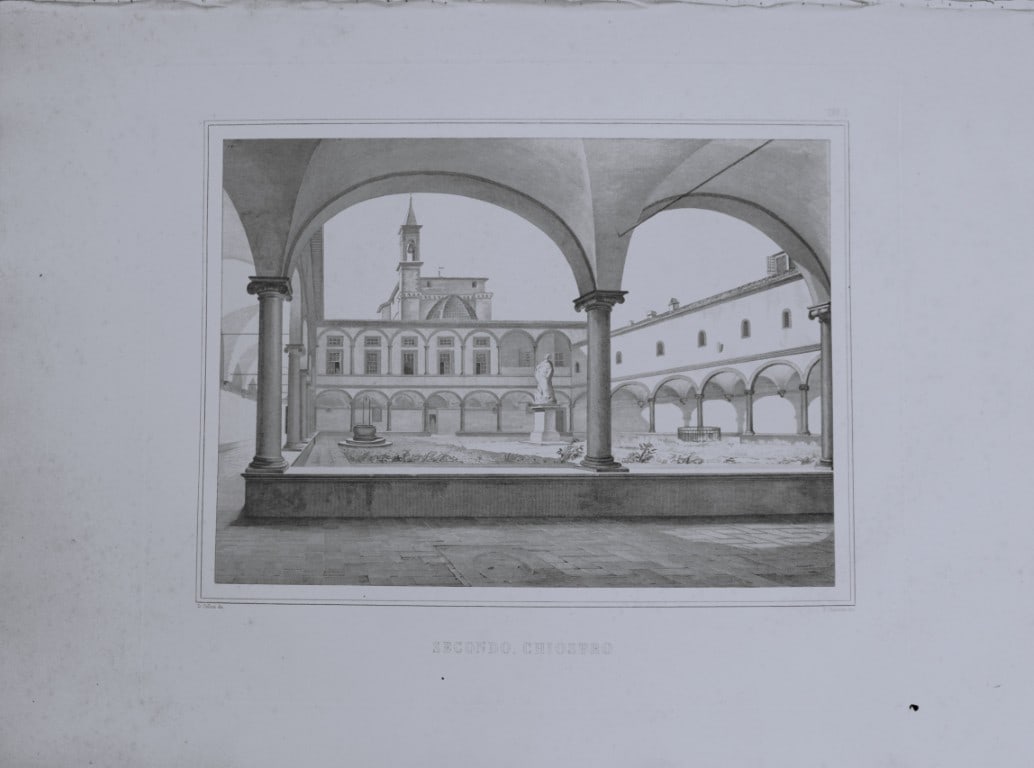 B Giovanni Angelico - Engraving of the frescoes in San Marco, Florence 1853: This engraving is from San Marco, Convento dei Padri Predicatori in Firenze, illustrato e inciso principalmente nei dipinti del B. Giovanni Angelico, con la Vita dello stesso pittore, e un sunto stori
