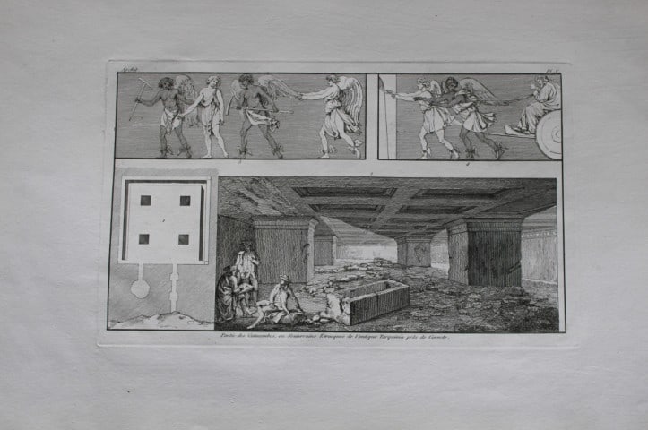 Seroux D'Agincourt - Original engraving of ancient monuments 1823: This engraving is from Histoire de l'art par les monumens, depuis sa decadence au IVe siecle jusqu'a son renouvellement au XIVe by Jean Baptiste Louis Georges Seroux d'Agincourt,Issued in 24 parts, 18