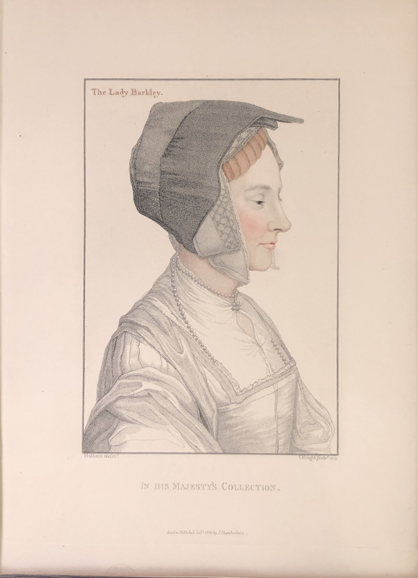 Portrait of Anne, Lady Berkeley by Hans Holbein 1812 (1 of 1)