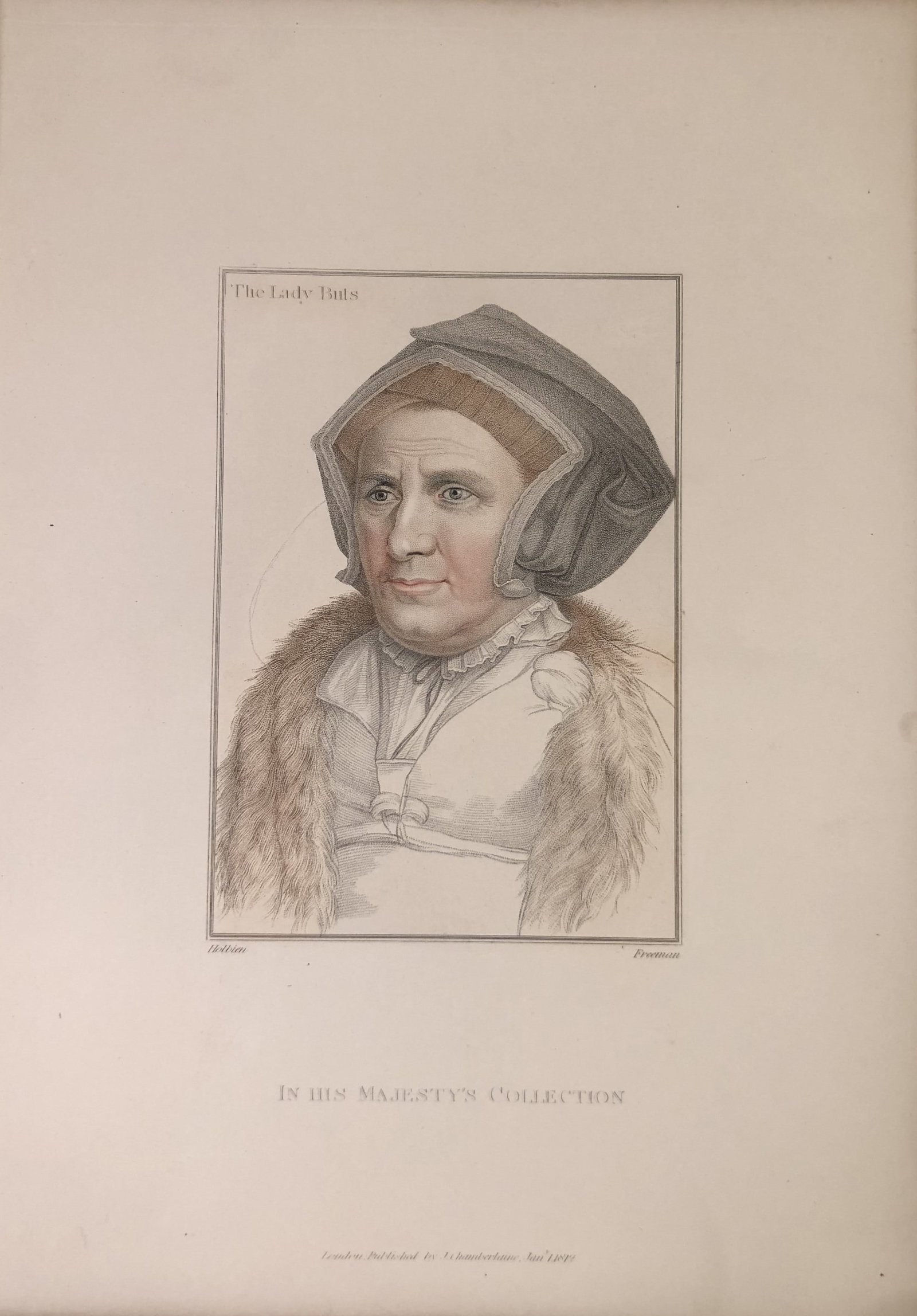 Portrait of Margaret, Lady Butts by Hans Holbein 1812 (1 of 1)