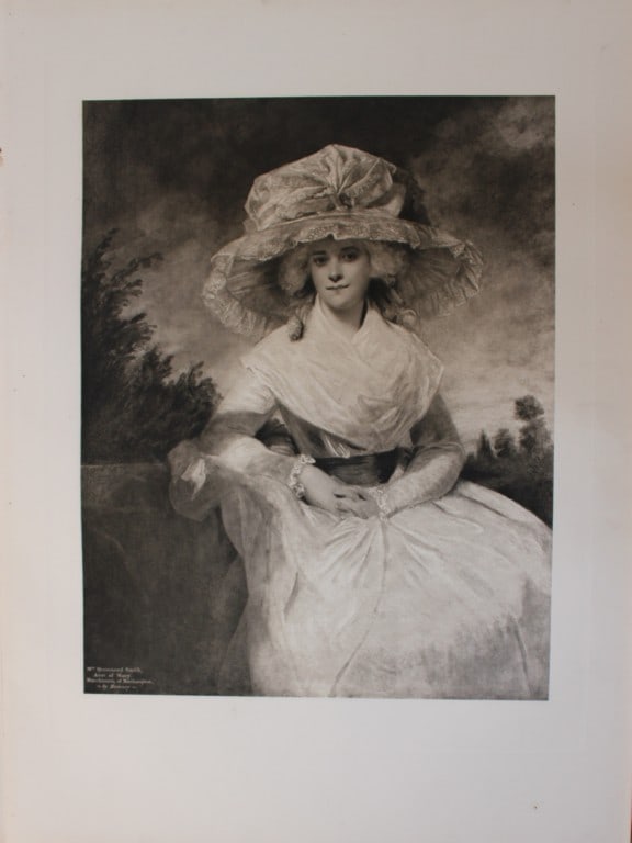George Romney - Mrs Drummond Smith 1903: This large photogravure is from Great Masters 1400-1800, the finest works of the most famous painters during this period.Published by Wm. Heinemann, London 1903.Size: 15in x 20in (38cm x 50cm)