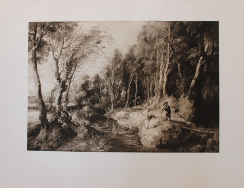 Peter Paul Rubens - Landscape 1903: This large photogravure is from Great Masters 1400-1800, the finest works of the most famous painters during this period.Published by Wm. Heinemann, London 1903.Size: 15in x 20in (38cm x 50cm)