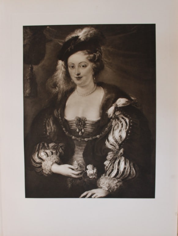 Peter Paul Rubens -Helena Fourment 1903: This large photogravure is from Great Masters 1400-1800, the finest works of the most famous painters during this period.Published by Wm. Heinemann, London 1903.Size: 15in x 20in (38cm x 50cm)