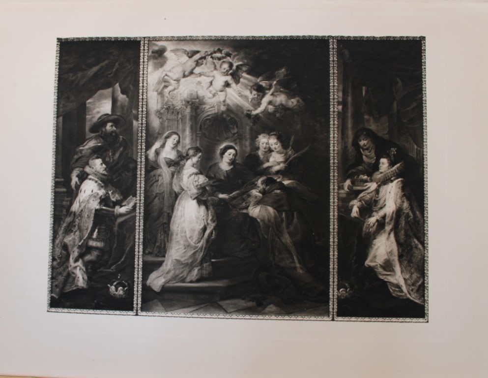 Peter Paul Rubens -St Ildefonso Chapel 1903: This large photogravure is from Great Masters 1400-1800, the finest works of the most famous painters during this period.Published by Wm. Heinemann, London 1903.Size: 15in x 20in (38cm x 50cm)