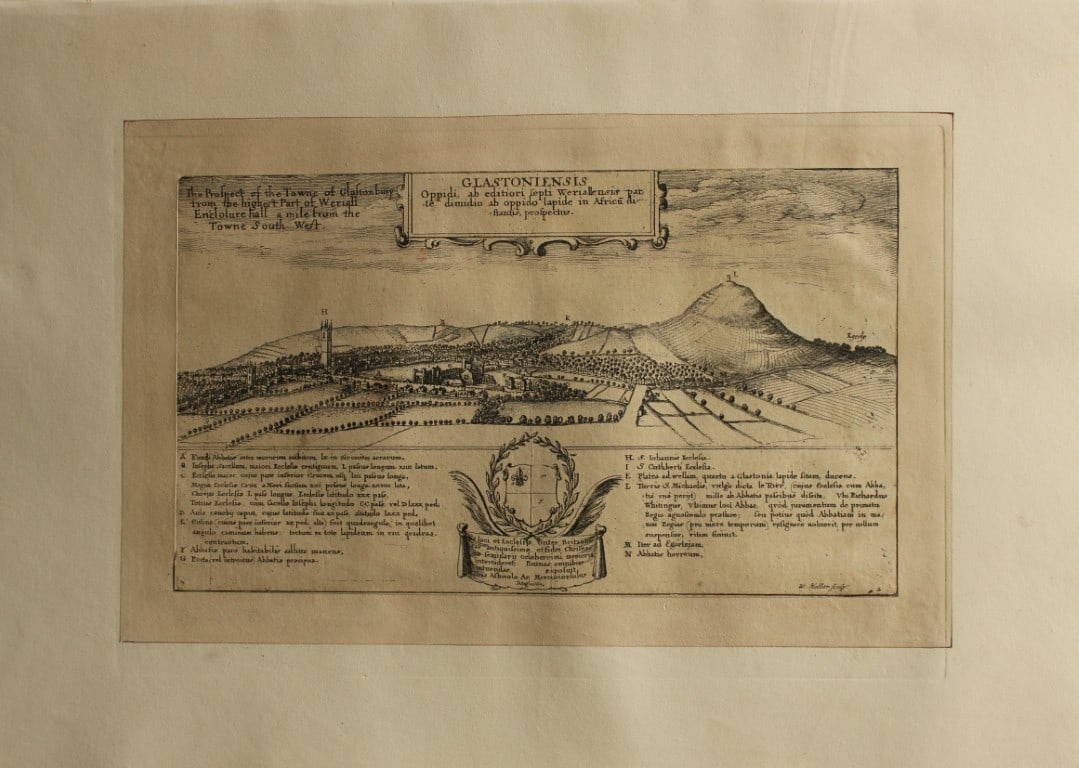 Dugdale - Monasticon Anglicanum engraved by Wenceslaus Hollar 1655: This rare etching is from the first edition of Monasticon Anglicanum by William Dugdale and Roger Dodsworth, printed in London between 1655 and 1673.The etchings in this work were created by the famou