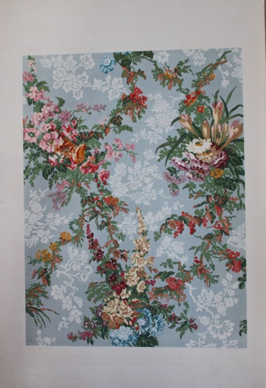 Digby Wyatt - Design from The Industrial Arts of the Nineteenth Century 1852: This chromolithograph is from The Industrial Arts of the Nineteenth Century. A series of illustrations of the choicest specimens produced by every nation at the Great Exhibition of Works of Industry b