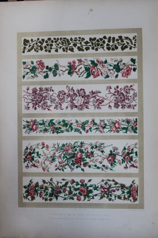 Digby Wyatt - Design from The Industrial Arts of the Nineteenth Century 1852: This chromolithograph is from The Industrial Arts of the Nineteenth Century. A series of illustrations of the choicest specimens produced by every nation at the Great Exhibition of Works of Industry b