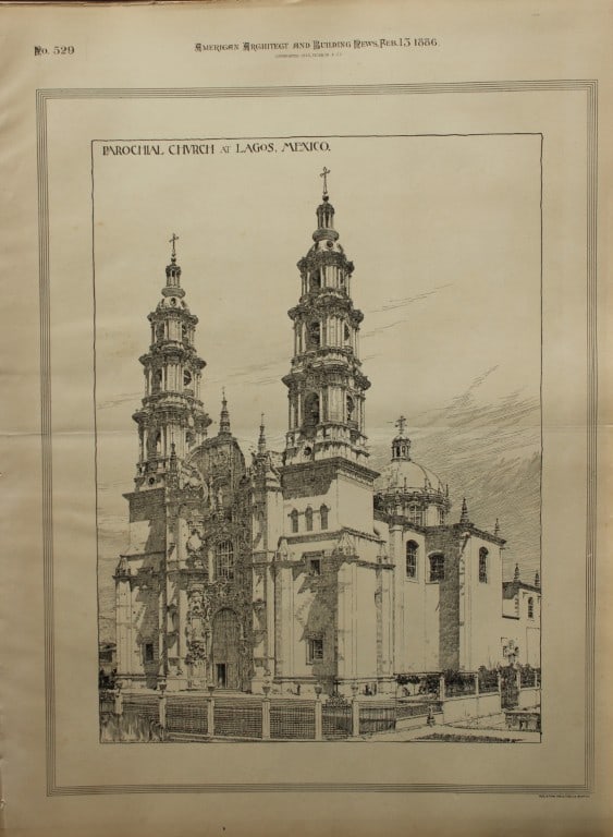 DA Gregg - Parochial Church at Lagos, Mexico 1886 (1 of 1)