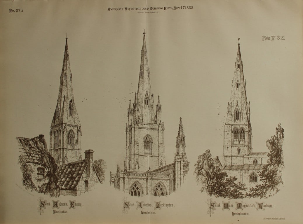 Charles Wickes - Spires of English Churches 1888 (1 of 1)