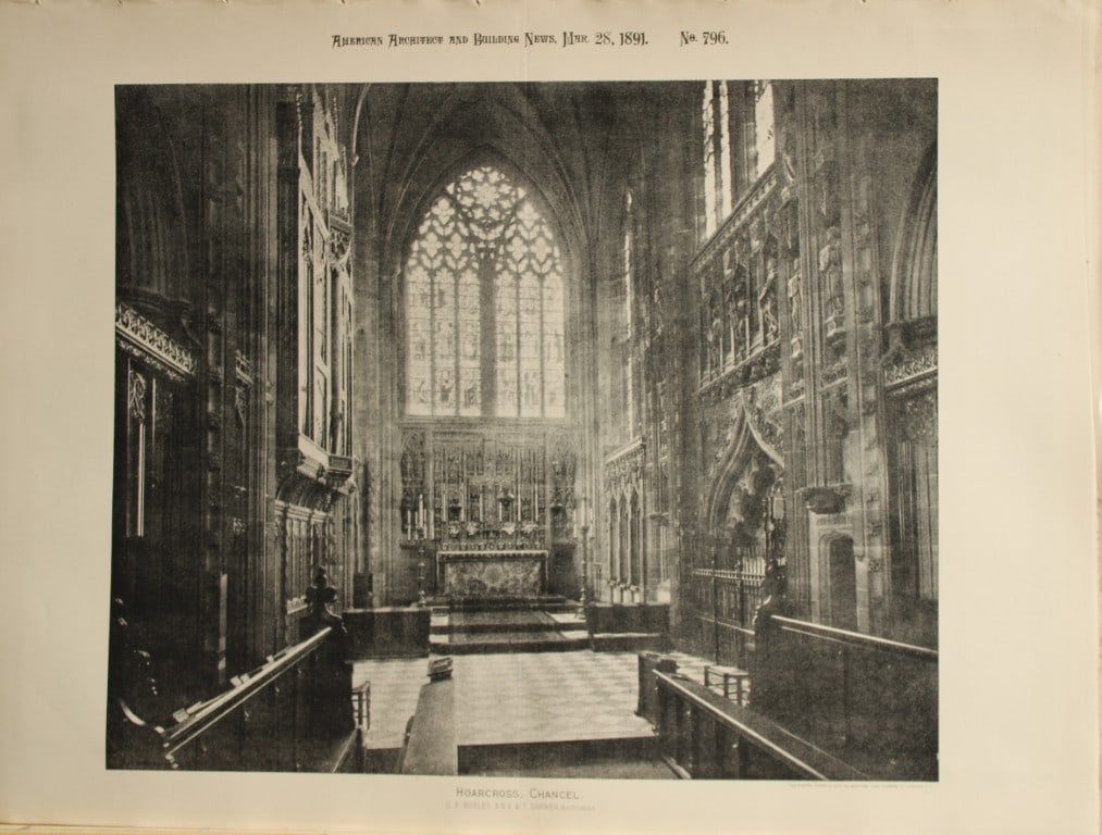 G Bodley and T Garner - Hoarcross Chancel, Staffordshire 1891 (1 of 1)
