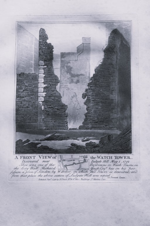 John Thomas Smith - Engraving of Watch Tower, London 1791 (1 of 1)