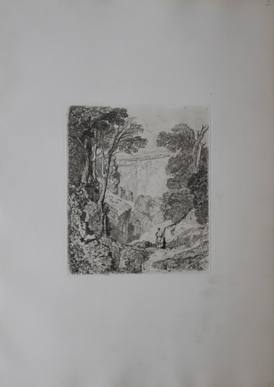 JS Cotman - View of Clifton from Liber Studiorum 1838: Liber Studiorum by John Sell Cotman. Published in London by HG Bohn in 1838This soft-ground etching is on cream wove paper.John Sell Cotman (1782-1842) was one of the most important artists from the g