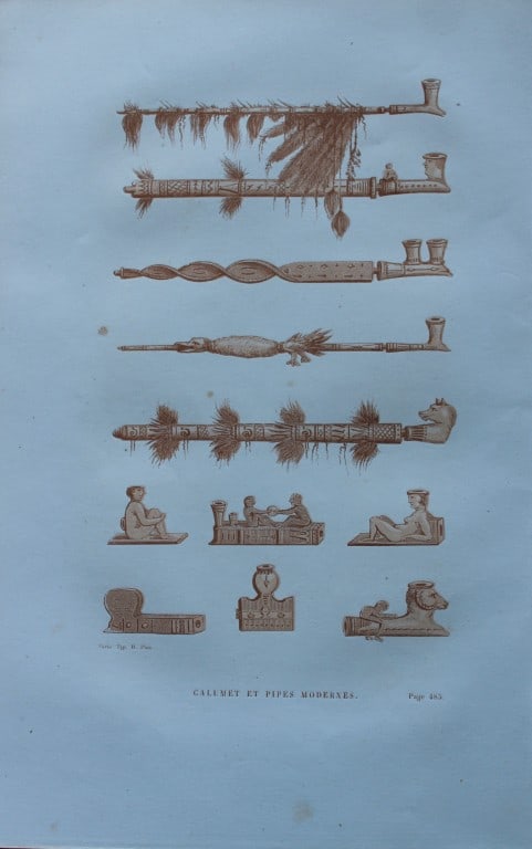 Abbe E Domenech - Ancient Peace Pipes of North America 1860 (1 of 1)