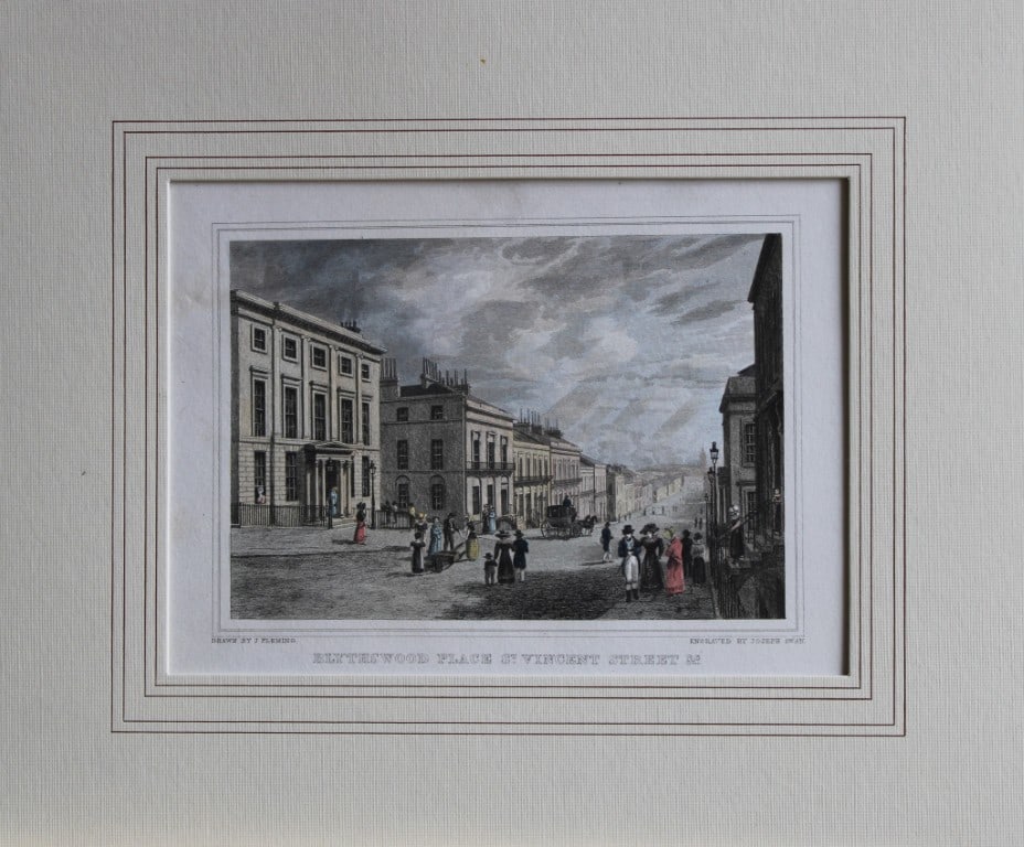 John Fleming - St Vincent Street, Glasgow engraved by Joseph Swan 1828 (1 of 1)