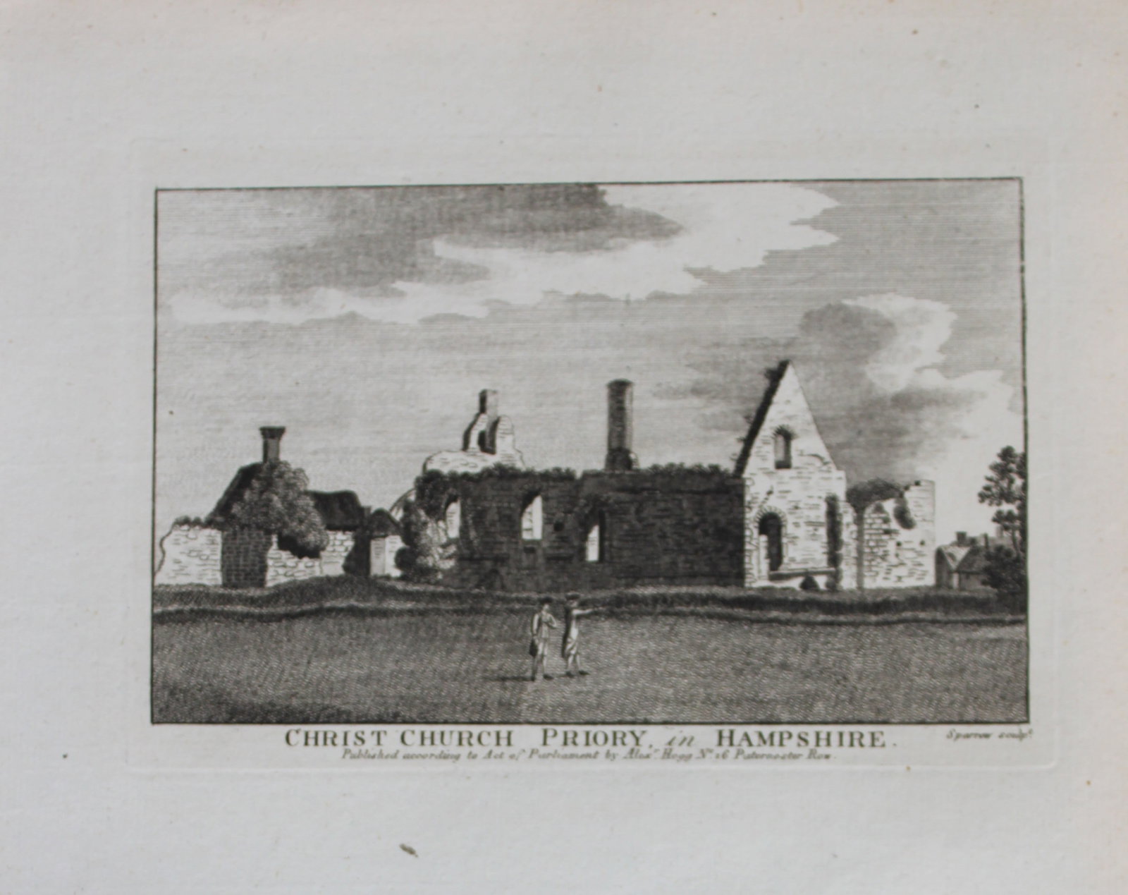 Alex Hogg - Christ Church Priory, Hampshire 1786 (1 of 1)