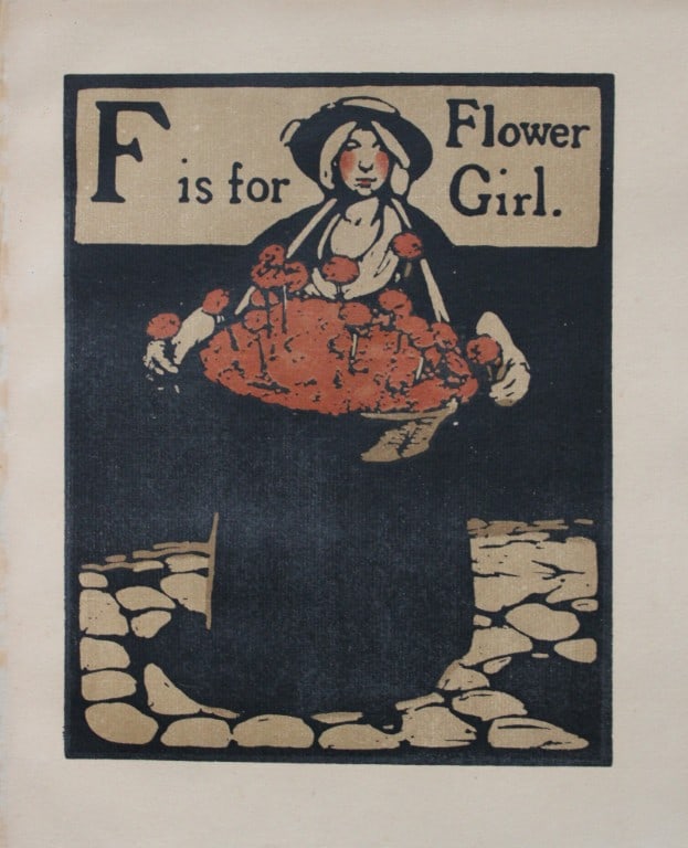William Nicholson - F is for Flower Girl 1898 (1 of 1)