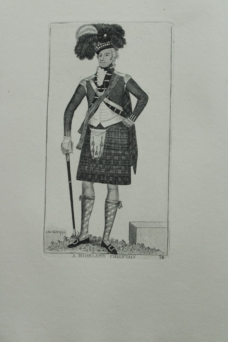 John Kay - 2 etchings of Scottish characters 1877 (1 of 4)