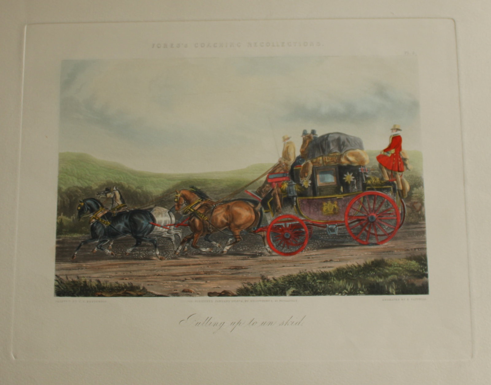 Fores's Coaching by Henry Papprill after CC Henderson 1843 (1 of 1)