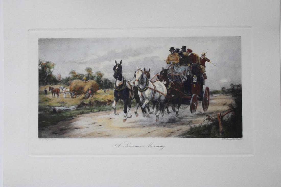 George Wright - 19th century print entitled A Summer Morning (1 of 1)