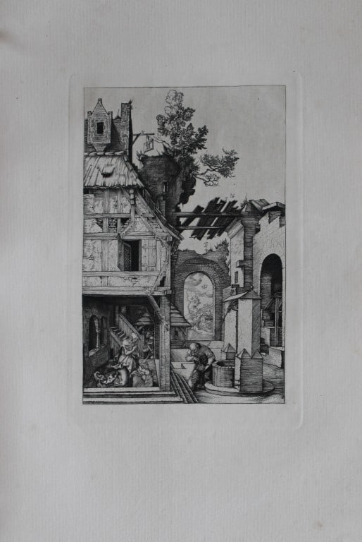 The Nativity by Albrecht D?rer 1885.: This print is from The Portfolio, an Artistic Periodical edited by Philip Hamerton.Published by Seeley and Co, London 1885.Size: 9.5in x 13.5in