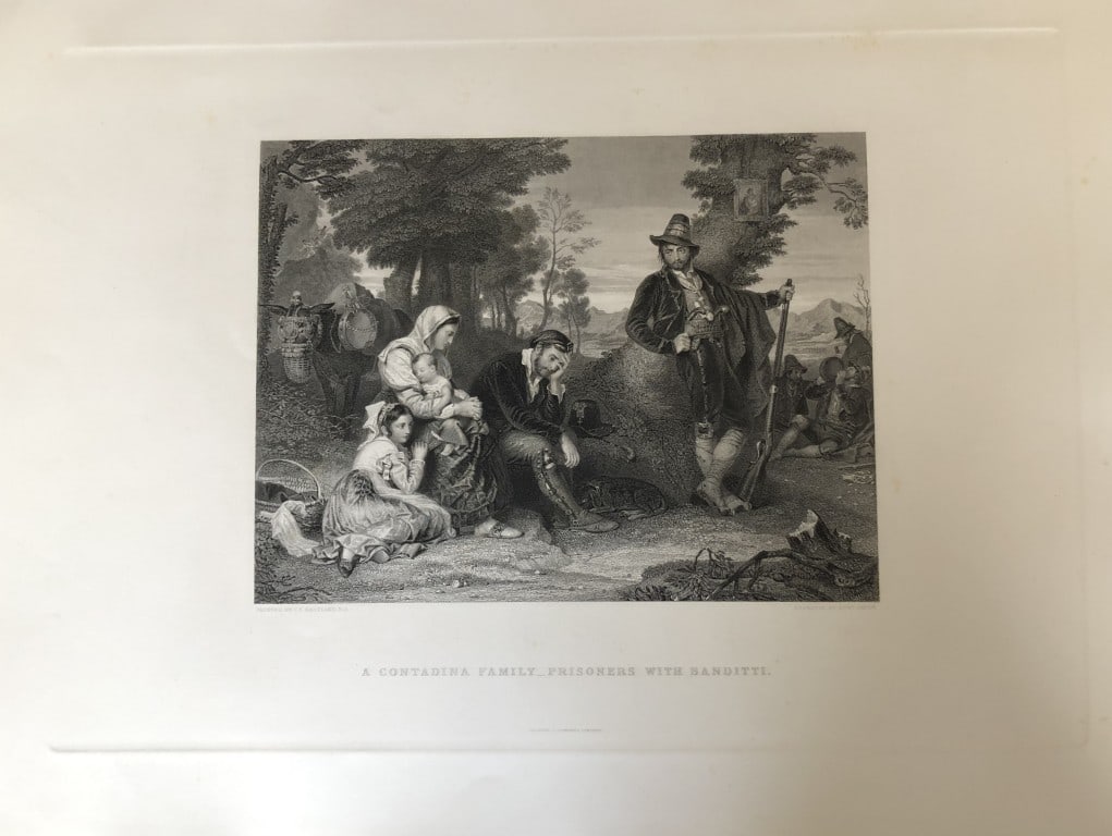 CL Eastlake RA - A Contadina Family engraved by Edward Smith 1887: This engraving is from The Imperial Gallery of British Art published by Cassell & Company in 1887.17in x 13in (44cm x 33cm).
