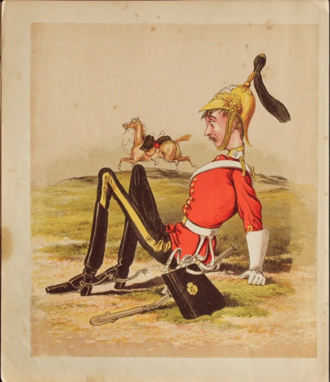Capt Seccombe - Engraving of Tenth Hussar 1870 (1 of 1)