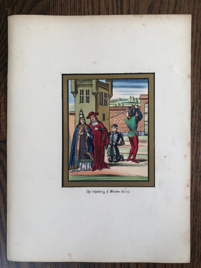 HN Humphreys - Original print from Illuminated Illutrations of Froissart 1844 (1 of 1)