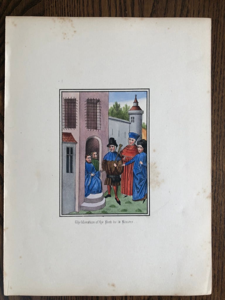 HN Humphreys - Original print from Illuminated Illutrations of Froissart 1844 (1 of 1)