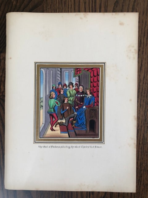 HN Humphreys - Original print from Illuminated Illutrations of Froissart 1844 (1 of 1)