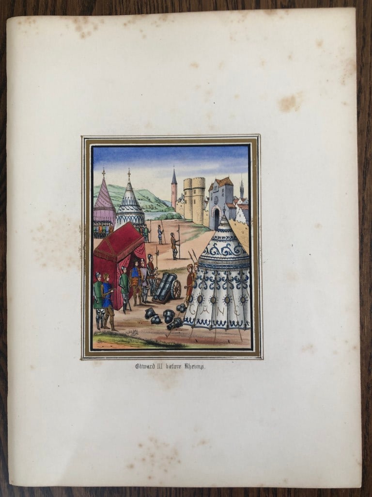 HN Humphreys - Original print from Illuminated Illutrations of Froissart 1844 (1 of 1)
