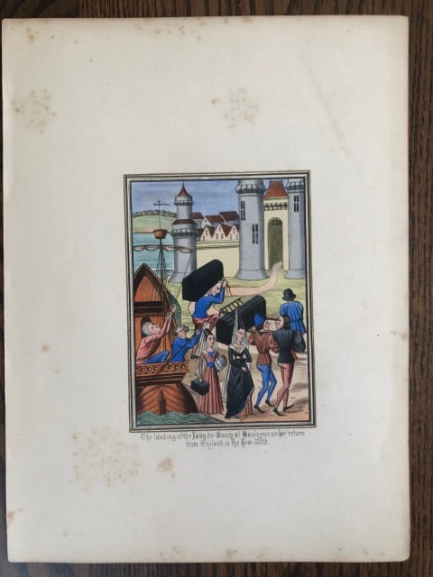 HN Humphreys - Original print from Illuminated Illutrations of Froissart 1844 (1 of 1)