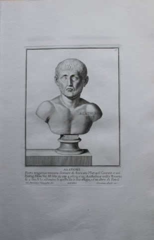 Giovanni Campiglia- Bust of Agathon by Girolami Rossi 1741 (1 of 1)