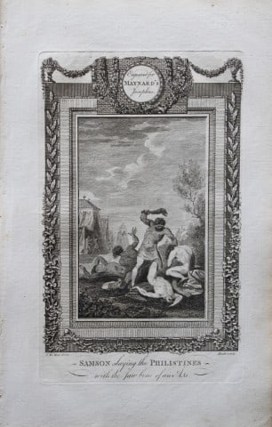 Metz - Samson slaying the Philistines engraved by Heath 1785 (1 of 1)