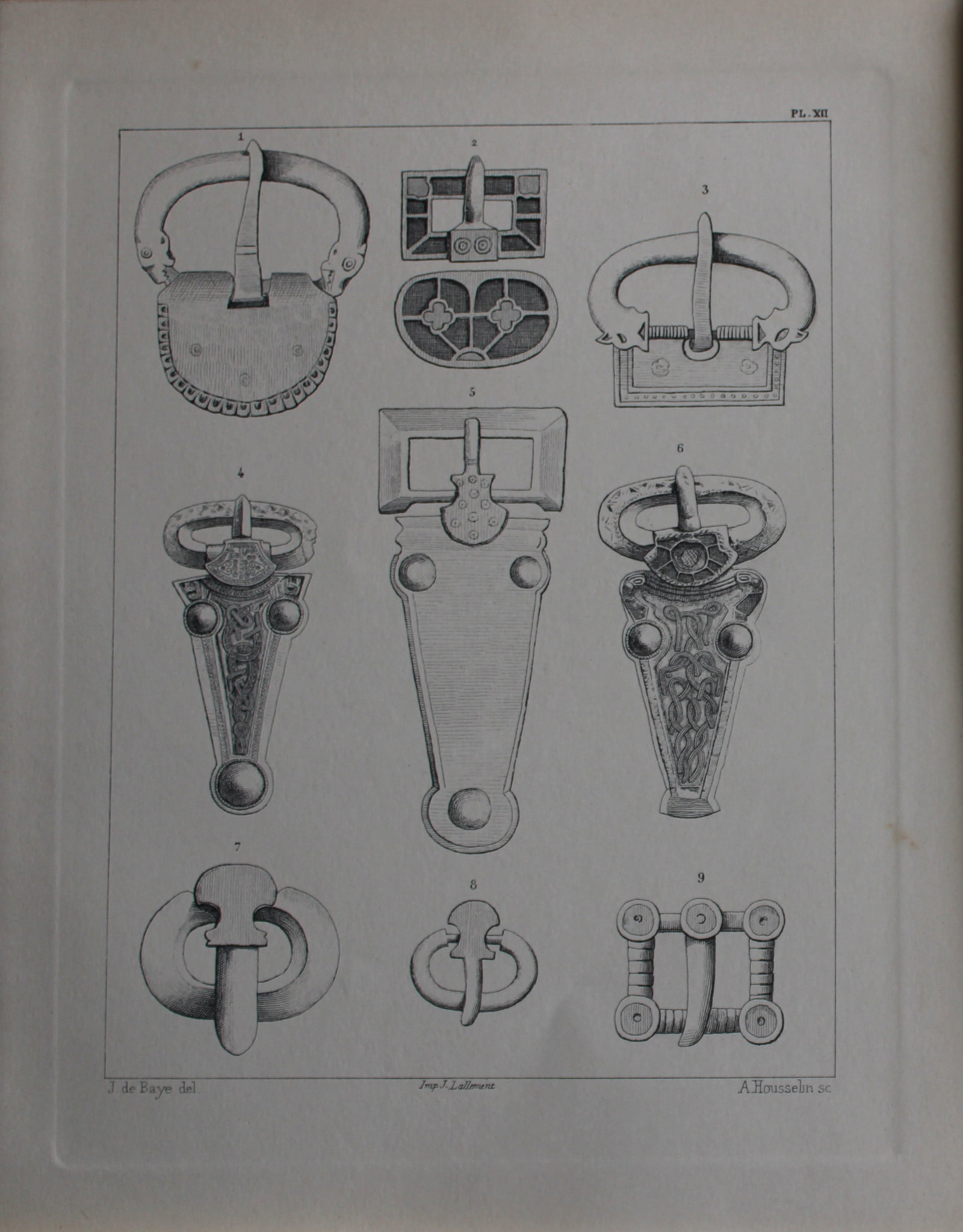 J de Baye - Anglo-Saxon Tools: Buckles 1893 (1 of 1)