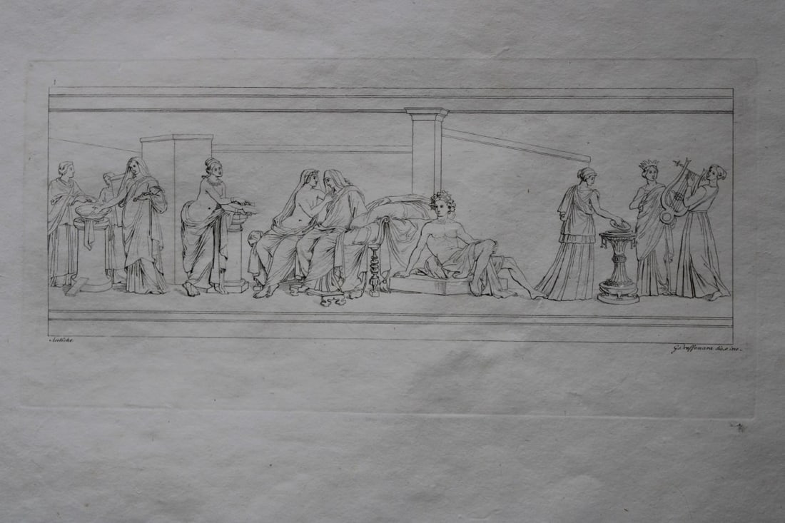 Giuseppe Craffonara - Engraving of papal paintings 1820 (1 of 1)