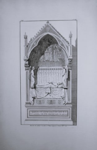 Seroux D'Agincourt - Original engraving of ancient monuments 1823: This engraving is from Histoire de l'art par les monumens, depuis sa decadence au IVe siecle jusqu'a son renouvellement au XIVe by Jean Baptiste Louis Georges Seroux d'Agincourt,Issued in 24 parts, 18