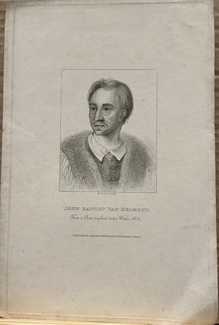 R Cooper engraving of John Baptist van Helmont 1682 (1 of 1)