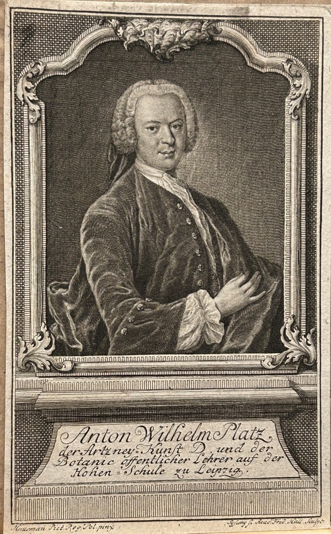 Sysang - Engraving of Anton Wilhelm Platz, professor at the University of Leipzig (1 of 1)