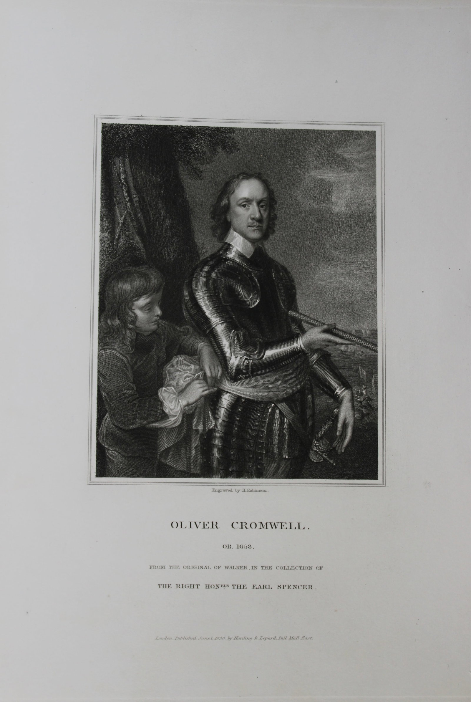 Edward Lodge - Oliver Cromwell engraved by H Robinson 1835: This engraving is from Portraits and Memoirs of the Most Illustrious Personages of British History by Edmund Lodge. Published by Harding and Lepard, London 1835.Engraved from authentic pictures in the