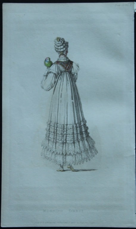 R Ackermann - Engraving of a Morning Dress 1816 (1 of 1)