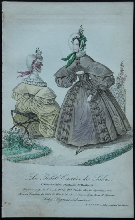 R Sands - Engraving of French Dresses 1816 (1 of 1)